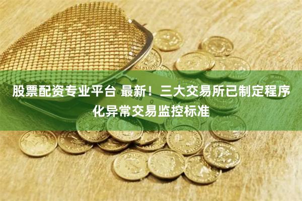 股票配资专业平台 最新！三大交易所已制定程序化异常交易监控标准