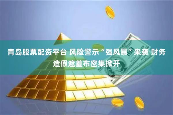 青岛股票配资平台 风险警示“强风暴”来袭 财务造假遮羞布密集掀开