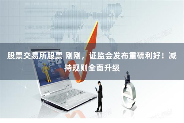 股票交易所股票 刚刚，证监会发布重磅利好！减持规则全面升级