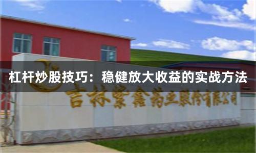 杠杆炒股技巧：稳健放大收益的实战方法